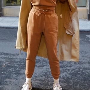 THAKOON Caramel/Brown Drawstring Waist Jogger Sweatpants size XS